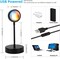 Sunset Lamp Projector Led Lights for Bedroom Night Light RGB Lights Sun Sunlight Sunrise Lamp 10w 360° Rotation Mood Lighting Home/Room Decor Christmas Gifts for Women Black